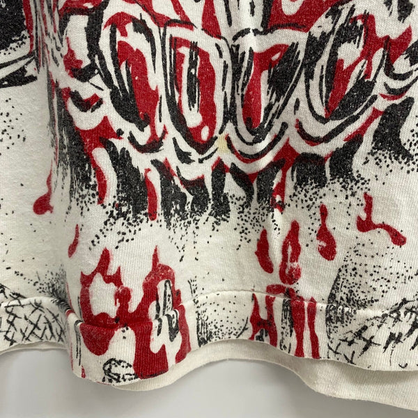 【曜日割引対象外】 ヴィンテージ vintage 90's skull tee タグ無し Tシャツ ホワイト 201MT-4685 VB