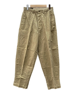 ダブルアールエル RRL 90s CHINO PANTS チノ パンツ ボタンフライ ワーク トラウザーズ 三ツ星タグ USA製 Ralph Lauren 薄茶 無地 チノパン ベージュ 29×30 104MB-345