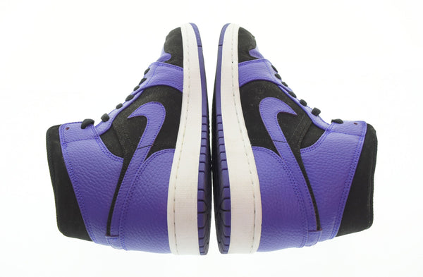 ナイキ NIKE  Air Jordan 1 Mid Black Dark Concord エアジョーダン1 ミッド "ブラックダークコンコルドスニーカー 554724-051 メンズ靴 スニーカー ブラック 29cm 103S-879