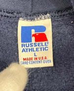 ラッセルアスレチック RUSSELL ATHLETIC 90s 90’s DEETER FOUNDRY フーディ vintage ヴィンテージ USA製 アメリカ製 パーカ ネイビー Lサイズ 101MT-4314