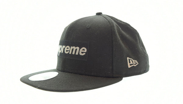 シュプリーム SUPREME New Era 20ss SIM METALIC BOX LOGO CAP キャップ 黒 帽子 メンズ帽子 キャップ ブラック 103H-29