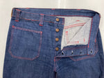 リーバイス Levi's 610 78 BIG E 70s 70年代 フレアパンツ ベルボトム ブーツカット セーラーパンツ マリン 白タブ ボタン裏375 紺 デニム ネイビー W33 L32 104MB-265