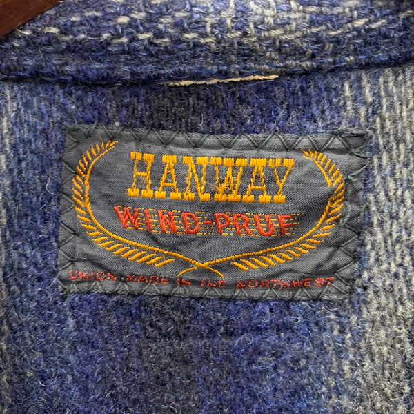 【曜日割引対象外】 ヴィンテージ vintage 40’s 40s 40年代 HANWAY スポーツジャケット TALON zip コの字 ジャケット ブルー 201MT-3486 VB