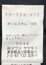 ワイズ Y's Wrinkled Stretch Poly Smooth Coat リンクルド ストレッチ ポリ スムース デザイン ライトアウター BLACK 黒 YN-T03-570 コート 無地 ブラック SIZE2 104LT-98