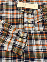 チャレンジャー CHALLENGER 24AW COUNTRY PLAID SHIRT カントリープレイドシャツ ネルシャツ 青×オレンジ チェックシャツ チェック柄 CLG-SH024-009 XL 長袖シャツ マルチカラー 101MT-5138