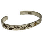 【曜日割引対象外】 【中古】アリゾナフリーダム ARIZONA FREEDOM 太陽神 唐草 石付き メンズジュエリー・アクセサリー バングル シルバー 201goods-614 VB