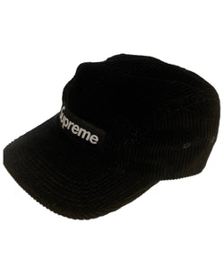 シュプリーム SUPREME 22SS Corduroy Camp Cap Cap コーデュロイ キャンプCAP 帽子 メンズ帽子 キャップ ブラック 101hat-103