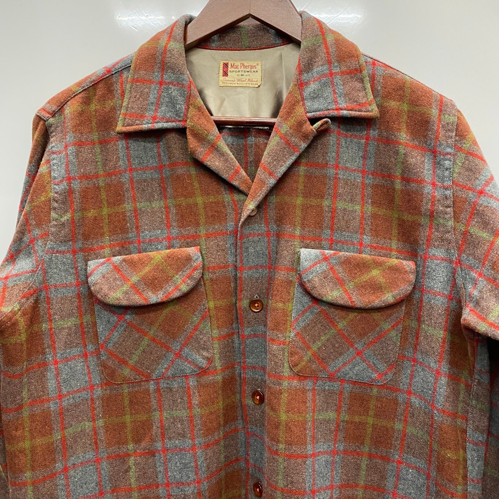 曜日割引対象外】 ヴィンテージ vintage 50's 60's Mac Phergus ウール