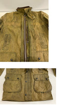 バブアー BARBOUR 90's 90年代 3ワラント BORDER ボーダー ワックス コットン オイルドジャケット コート VINTAGE ヴィンテージ A200 C36 ジャケット カーキ 101MT-5337