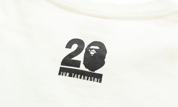 アベイシングエイプ A BATHING APE NW20TH JUN TAKAHASHI TEE 高橋盾 半袖Tシャツ BAPE Tシャツ Tシャツ ホワイト Lサイズ 103MT-2506