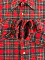 ペンドルトン PENDLETON 70s 70年代 ウール シャツ タータンチェック USA製 アメリカ製 Vintage 赤 長袖シャツ レッド Lサイズ 101MT-5196
