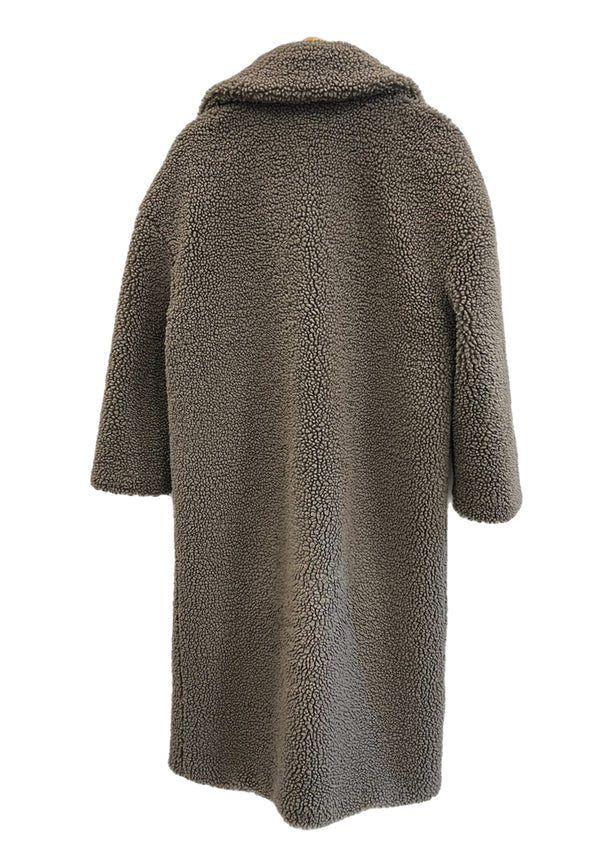 ザラ ZARA テディベアコート テディコート ボア ジャケット  ジャケット グレー USA S 101LT-198