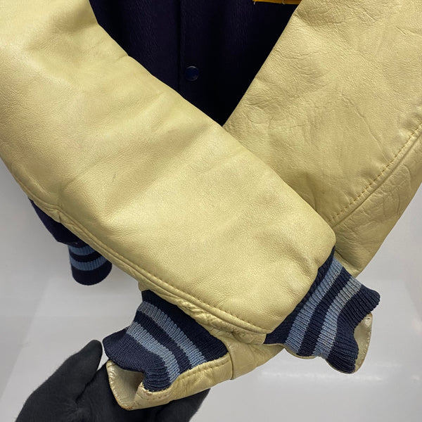 【曜日割引対象外】 ゴールデンベアー GOLDEN BEAR 60's Stadium Varsity Jacket スタジャン ジャケット ネイビー Mサイズ 201MT-4019 VB