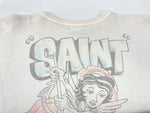 セントマイケル SAINT MICHAEL 21SS CREW SWEAT SHIRT クルーネック スウェット ヴィンテージ加工 白 SM-S21-0000-013 スウェット プリント ホワイト Sサイズ 104MT-1657