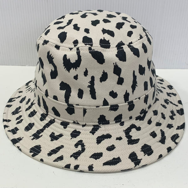 【中古】ワコマリア WACKO MARIA BUCKET HAT バケットハット レオパード柄 21FW-WMA-HA02 帽子 メンズ帽子 ハット ホワイト Lサイズ 201goods-659