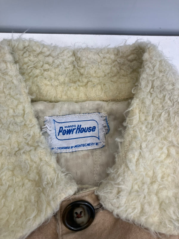 ヴィンテージ vintage 60's 60年代 POWER HOUSE パワーハウス ダック カバーオール ハンティングジャケット ボアライナー - ジャケット ベージュ 101MT-4759