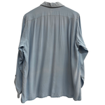 【曜日割引対象外】 ヴィンテージ vintage 50's~ DONEGAL レーヨン オープンカラー 長袖シャツ ブルー 201MT-4611 VB