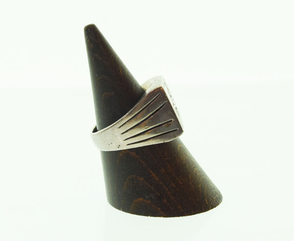 サード SAAD 太陽神 シェルインレイ シグネット スクエア K18 925 リング 18号 メンズジュエリー・アクセサリー 指輪・リング シルバー 103G-123