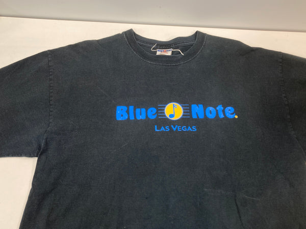 ヴィンテージ vintage 00's 00s JERZEES BLUE NOTE JAZZ ブルーノート ジャズ - Tシャツ ブラック フリーサイズ 101MT-3514