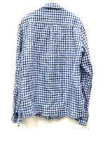 ラルディーニ LARDINI チェック リネン ジャケット BO-671/3 82000 XS ジャケット ブルー 601MT-43