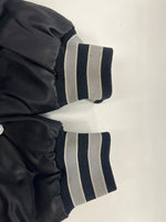 スイングスター Swingster 90s～ WhiteSOX stadium jacket ホワイトソックス スタジャン 黒 US古着 ジャケット ブラック Lサイズ 101MT-4612