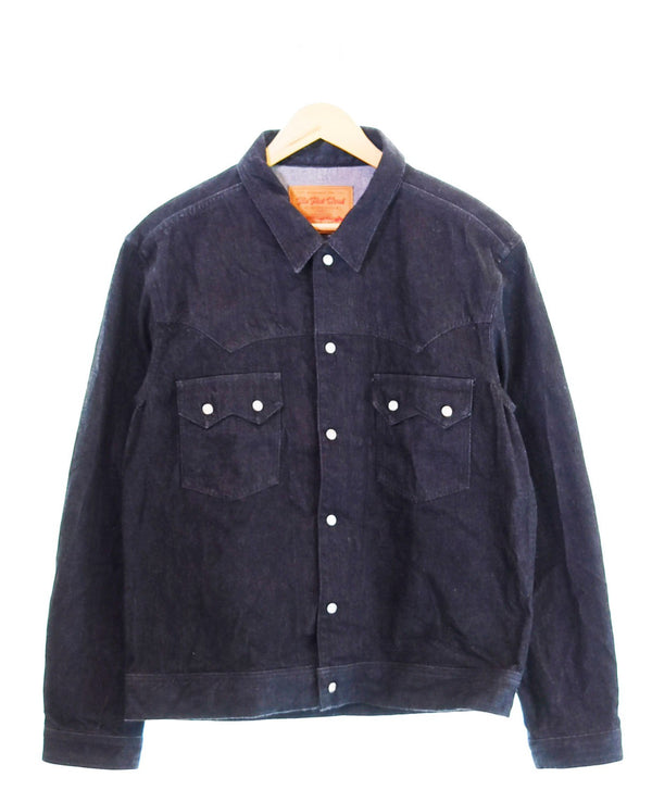 フラットヘッド THE FLAT HEAD 12oz デニム ウエスタンジャケット 0J-D004 42 ジャケット ブルー 103MT-1352