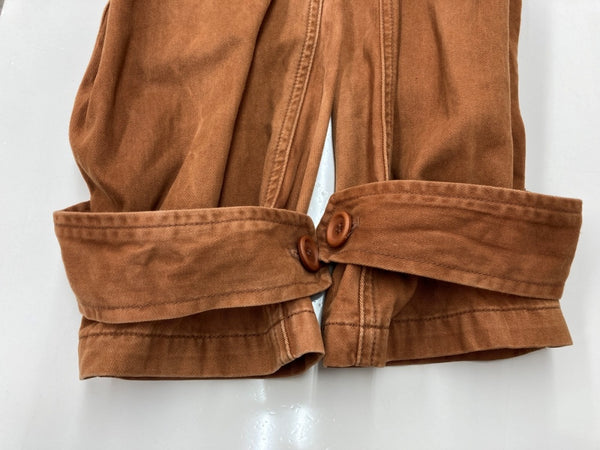 ダブルアールエル RRL 90s 90年代 三ツ星タグ JACKET カバーオール ステンカラー テーラード フロントボタン ヴィンテージ VINTAGE ラルフローレン RALPH LAUREN コットン 香港製 BROWN 茶色 ジャケット ブラウン Lサイズ 104MT-2032