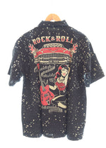 サンサーフ SUN SURF KEONI OF HAWAII ROCK & ROLL VOODOO ALOHA SHIRTS ケオニ オブ ハワイ プリント 半袖シャツ 黒 SS36209 半袖シャツ ブラック Lサイズ 103MT-2037