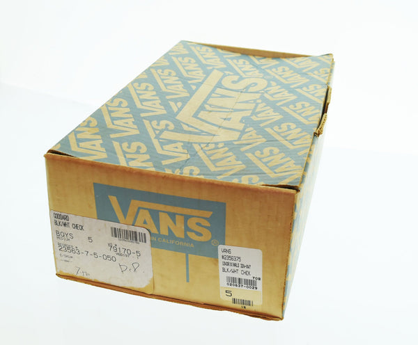 バンズ VANS  90s 90's USA製 GODDARD ゴッダード チェッカー ヴィンテージ 2356375 レディース靴 スニーカー ブラック 5 103S-1009