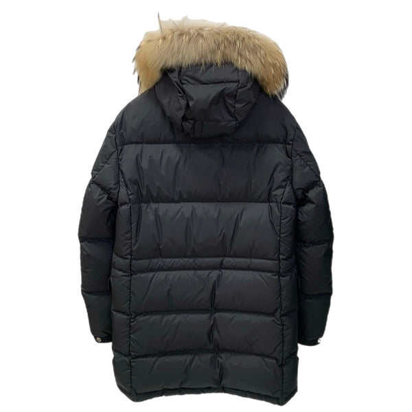 ダンヒル dunhill ファー付き中綿ダウン ジャケット ブラック Sサイズ 201MT-4475