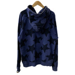 アベイシングエイプ A BATHING APE sta スター ジップアップ スウェット パーカー ブルー Lサイズ 201MT-4311