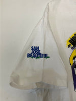 US US古着 90's 90年代 Hanes Intel インテル EARTH DAY アースデイ 企業モノ プロモーション アドバタイジング  MADE IN USA アメリカ製 VINTAGE ヴィンテージ XL Tシャツ ホワイト LLサイズ 101MT-4940