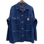 【曜日割引対象外】 カーハート Carhartt ミシガンチョアコート デニム カバーオール ジャケット ブルー 201MT-4495 VB