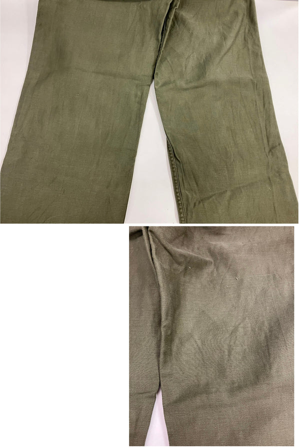 ミリタリー MILITARY 50's 50年代 US ARMY  OG-107 ベイカーパンツ 初期型 サイドアジャスター ボタンフライ コットンサテン Vintage ヴィンテージ ボトムスその他 カーキ 101MB-674