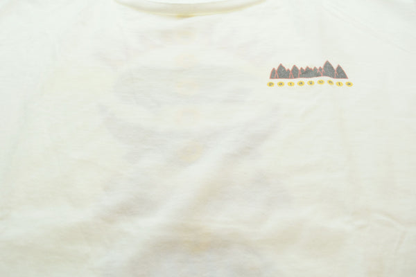 パタゴニア PATAGONIA 90s USA製 黒タグ 生態系 プリント 半袖Tシャツ 白 Tシャツ ホワイト Lサイズ 103MT-1893