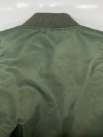 アビレックス AVIREX TOP GUN MA-1 FLIGHT JACKET トップガン フライト ジャケット ボンバー ジップアップ ミリタリー リバーシブル 軍物 アウター 6152164 ジャケット ロゴ カーキ Mサイズ 104MT-1800