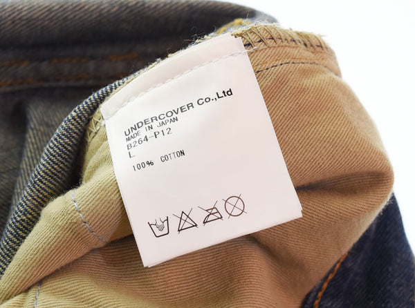 アンダーカバー UNDER COVER UNDERCOVERISM 04AW But Beautiful期 68デニム パンツ ジーンズ ダメージ加工 アーカイブ アンダーカバー B264-P12 デニム ブルー Lサイズ 103MB-473