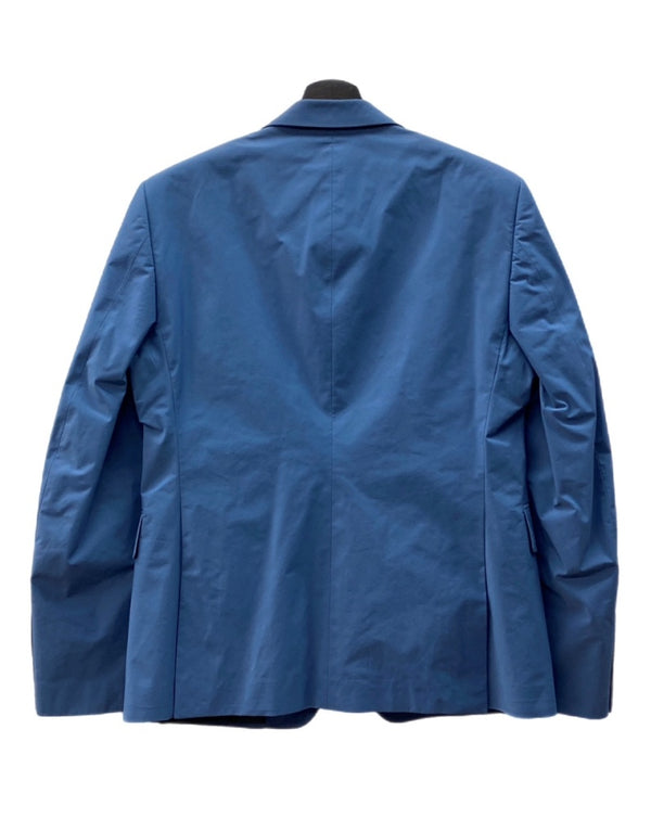 プラダ PRADA TAILORED JACKET テーラード ジャケット シングル スーツ 青 サイズ 48R ジャケット 無地 ブルー 104MT-1642
