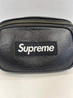 シュプリーム SUPREME レザーウェストバッグ ボックスロゴ BOXLOGO 黒 バッグ メンズバッグ ボディバッグ・ウエストポーチ ブラック 101bag-172
