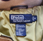 ラルフローレン RalphLauren ダウンジャケット DOWN JACKET ジップアップ 胸 ポニー YKK ZIP ジャケット ベージュ Mサイズ 103MT-3446