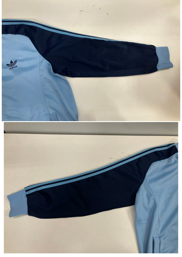 アディダス adidas 70’s 70年代 VINTAGE ヴィンテージ VENTEX ATP トラックジャケット トレフォイルロゴ フランス製 MADE IN FRANCE - ジャージ ブルー 101MT-5033