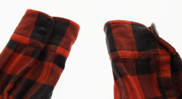 ダブルアールエル RRL ラルフローレン チェック ネルシャツ ワーク シャツ 赤 長袖シャツ レッド Mサイズ 103MT-2389