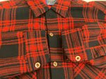 ペンドルトン PENDLETON  60's 60年代 オープンカラー ボードシャツ ウールシャツ 開襟 オンブレチェック vintage ヴィンテージ 長袖シャツ レッド Mサイズ 101MT-4190