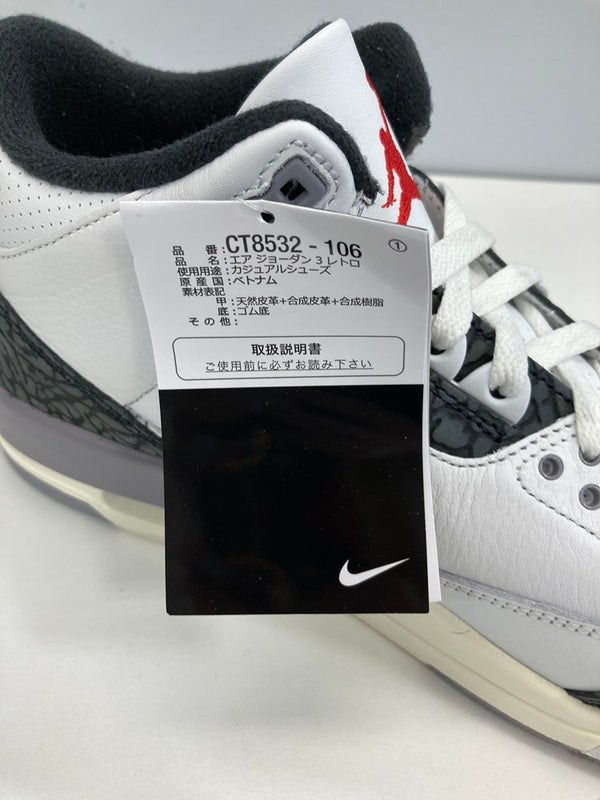 ジョーダン JORDAN Nike Air Jordan 3 Retro Cement Grey ナイキ エアジョーダン3 レトロ セメントグレー CT8532-106 メンズ靴 スニーカー ホワイト 28cm 101sh-1862