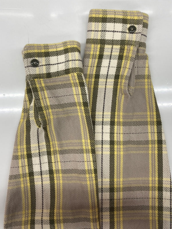 フェローズ PHERROW'S FLANNEL CHECK WORK SHIRT フランネル チェック ワーク シャツ ネルシャツ ヘビーウェイト ボタン 長袖 薄茶 黄 長袖シャツ チェック ベージュ XLサイズ 104MT-1672