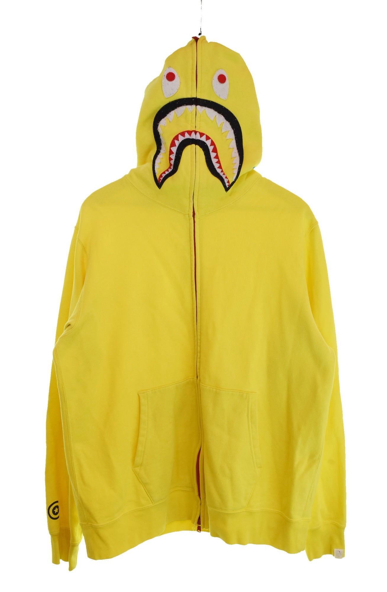 アベイシングエイプ A BATHING APE 2010 NEON Shark Full Zip Hoodie