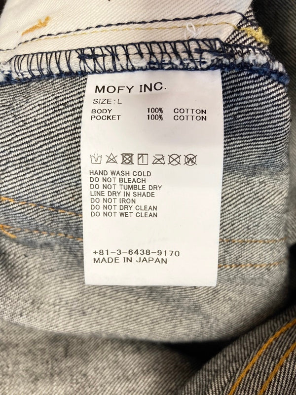 フラグメント FRAGMENT × SEQUEL シークエル RIGID DENIM PANTS INDIGO インディゴ MADE IN JAPAN デニム 無地 ネイビー Lサイズ 101MB-478