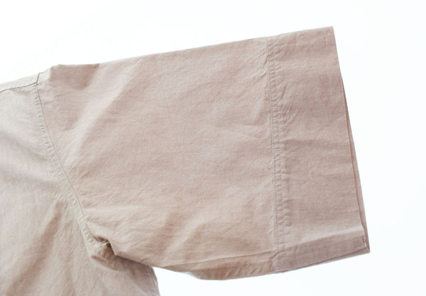 マーガレットハウエル MHL. chambray shirt 半袖シャツ オープンカラーシャツ  595-4152509 半袖シャツ ベージュ 2 103LT-105