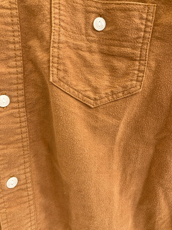 テンダーロイン TENDERLOIN ロングスリーブシャツ フランネルシャツ 長袖シャツ ブラウン 101MT-3910