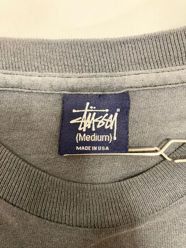 ステューシー STUSSY 90s～00s 紺タグ ROCKCITY USA製 プリントTシャツ Tシャツ ネイビー Mサイズ 101MT-2760